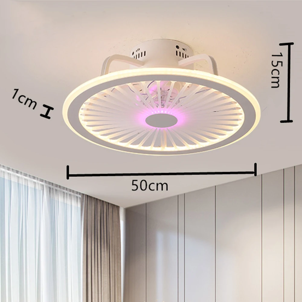Günstig Mit Fernbedienung Handy APP Control Schlafzimmer Kinderzimmer Dekoration Ultra-dünne Smart Decke Fan Lichter