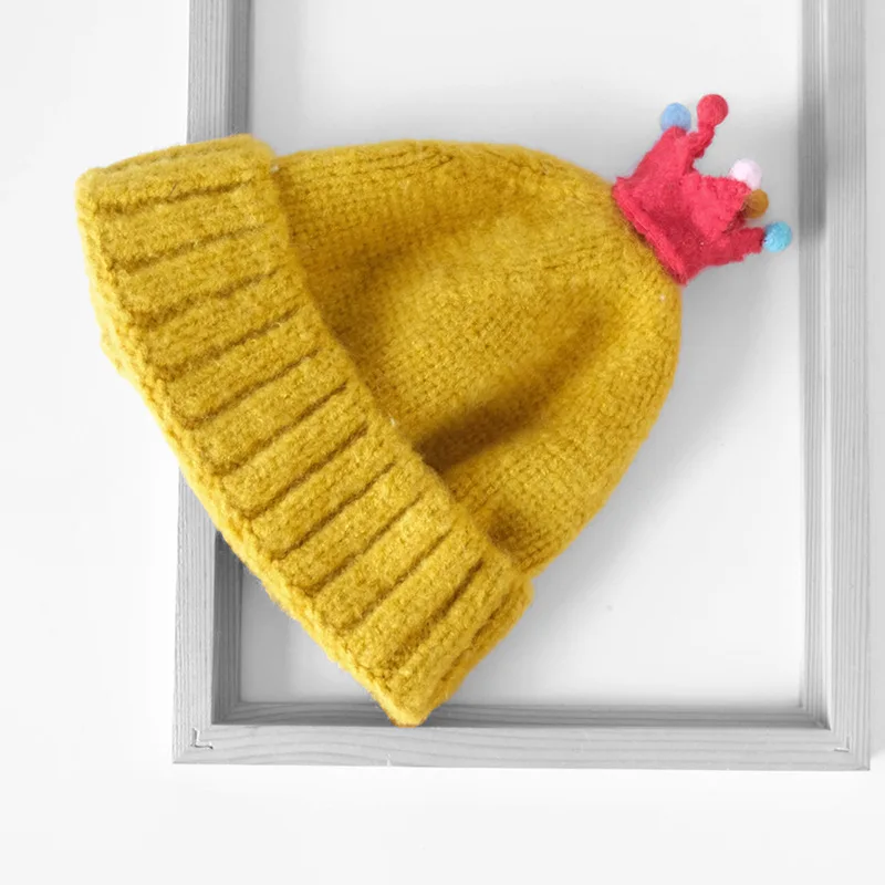 Шапка бини для детей девочек и мальчиков зимняя модная теплая плюшевая шапка с