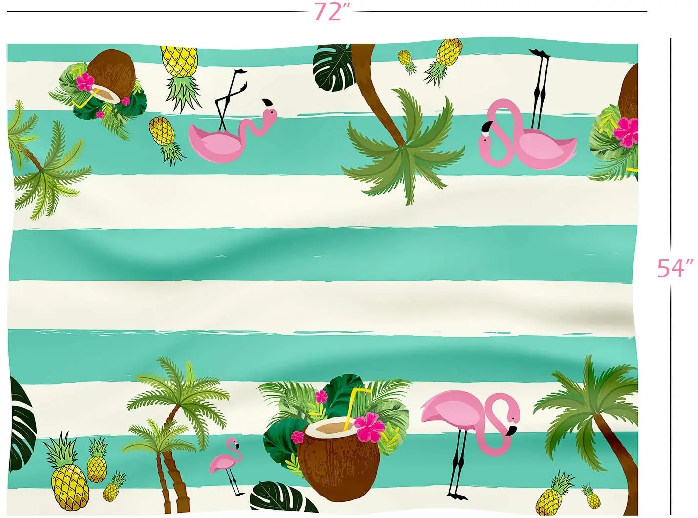 Фламинго Пластик скатерти вечерние одноразовые Aloha Луо в гавайском стиле