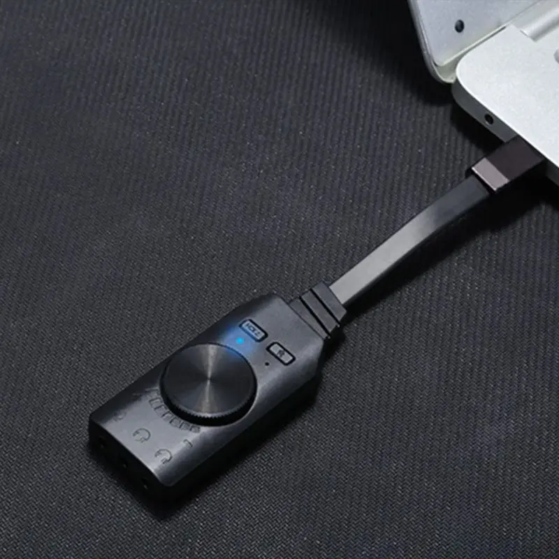 

GS3 Virtual 7.1 Channel Sound Card Adapter USB 3.5mm Headset for Notebook