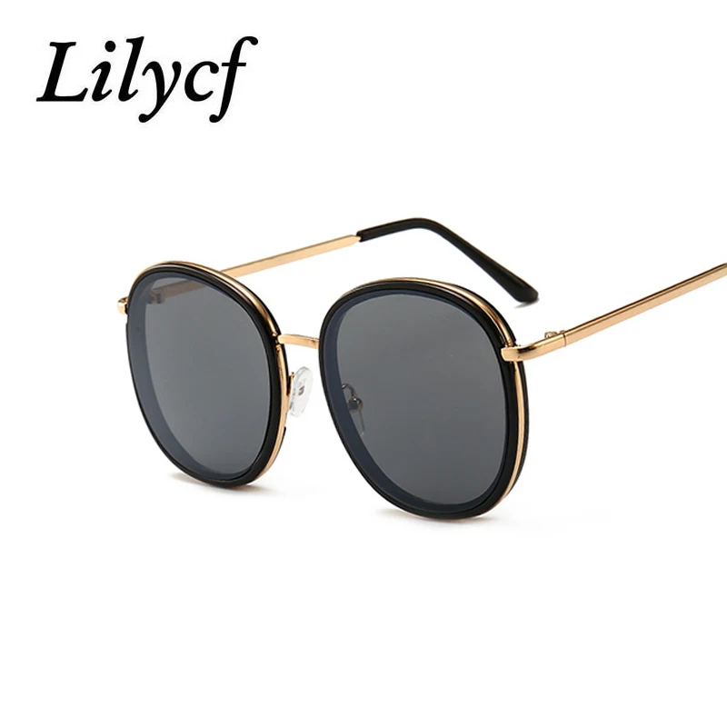 2019 тренд цветные солнечные очки унисекс Изысканная металлическая оправа