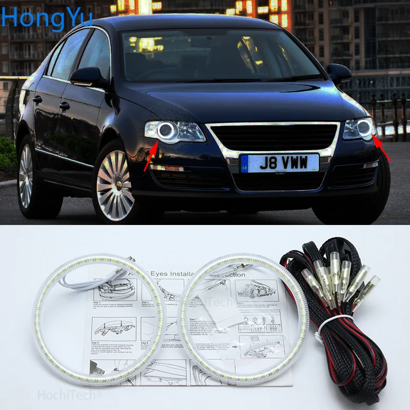 Галогенный налобный светильник для Volkswagen VW Passat B6 Magotan 2006 2010 3528 SMD комплект