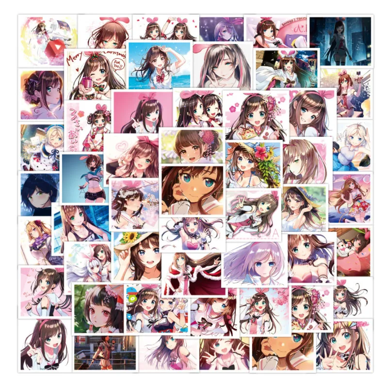 

10/30/52Pcs/Set Anime new love Graffiti Waterproof Skateboard Travel Suitcase Phone Laptop Luggage Stickers Cute Kids Girl