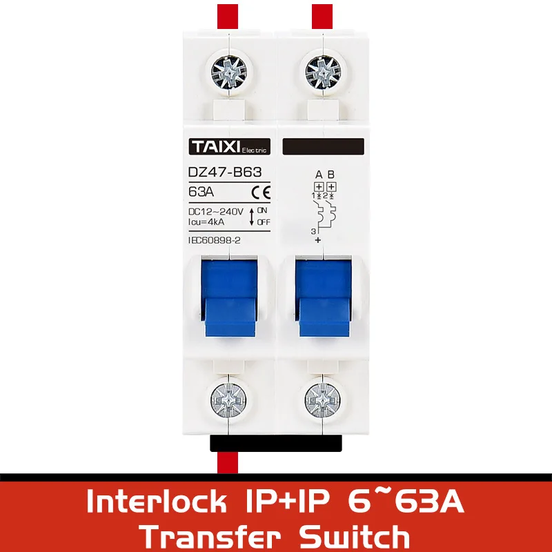 Миниатюрный автоматический выключатель 12 В 24 постоянного тока MCB 2P 125A 130A 16 А