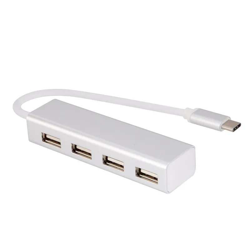 CARPRIE Powered Type-C USB2.0 HUB 4 порта Высокоскоростной тонкий компактный расширительный