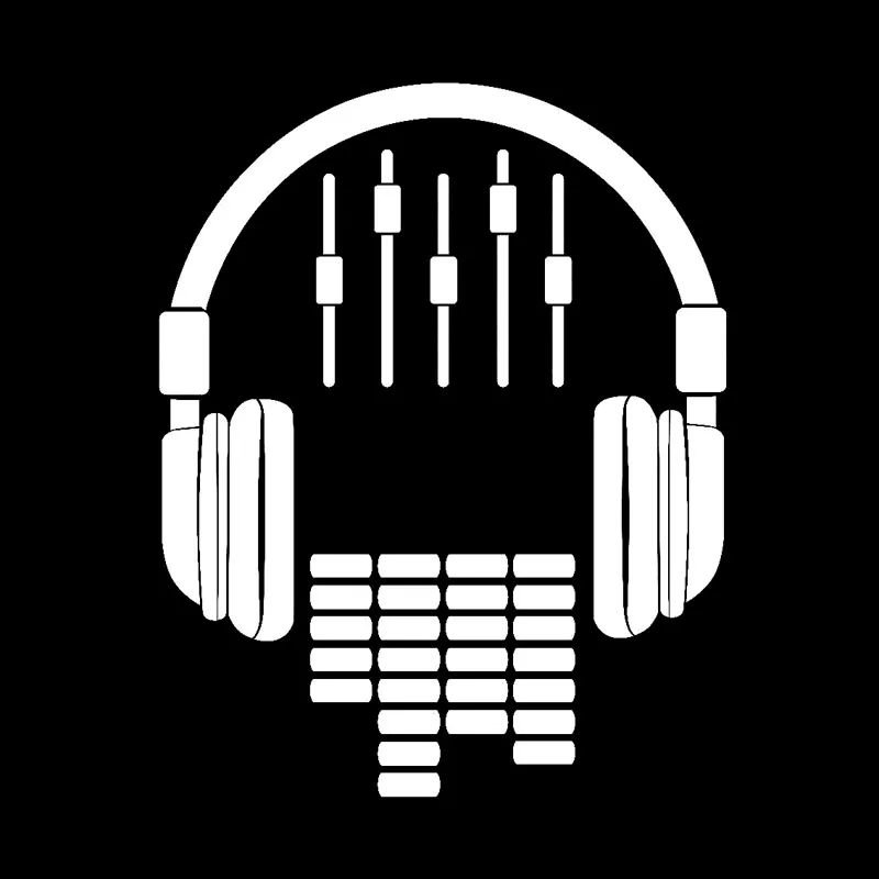 Модная Автомобильная наклейка Volkrays для наушников Музыка Dj Рок Аксессуары