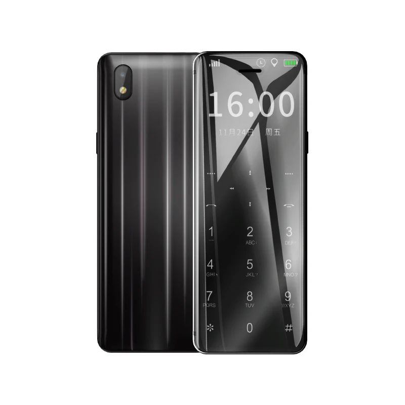 Black Ультратонкая мини-карта ULCOOL V99, металлический корпус, мобильный телефон, Bluetooth 2,0, Dialer, анти-потеря, FM, MP3, две sim-карты, мини телефон - Цвет: Black