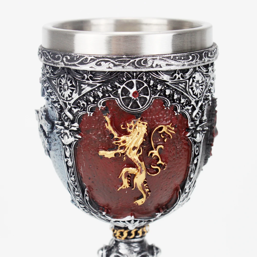 Кубок «Игры престолов», бокал для вина Nemesis Now sigili Wolf Head Goblet дни матери отца дни Хэллоуин получили подарок вентилятора 200 мл