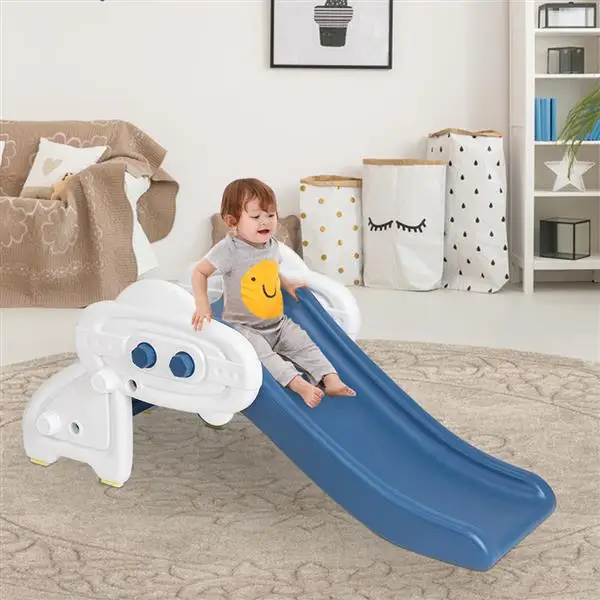 

Slides Baby Kid Indoor Home Climber Slide Chair UFO Infant Amusement Park Combination Play Toy Baby Slide for Toddler Playground