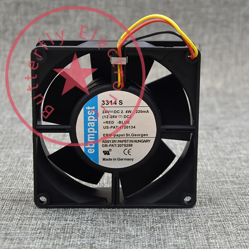 Абсолютно Новый 3314 24VDC 100MA 2 4 Вт Оригинальный Германия охлаждения Вентилятор COOLER