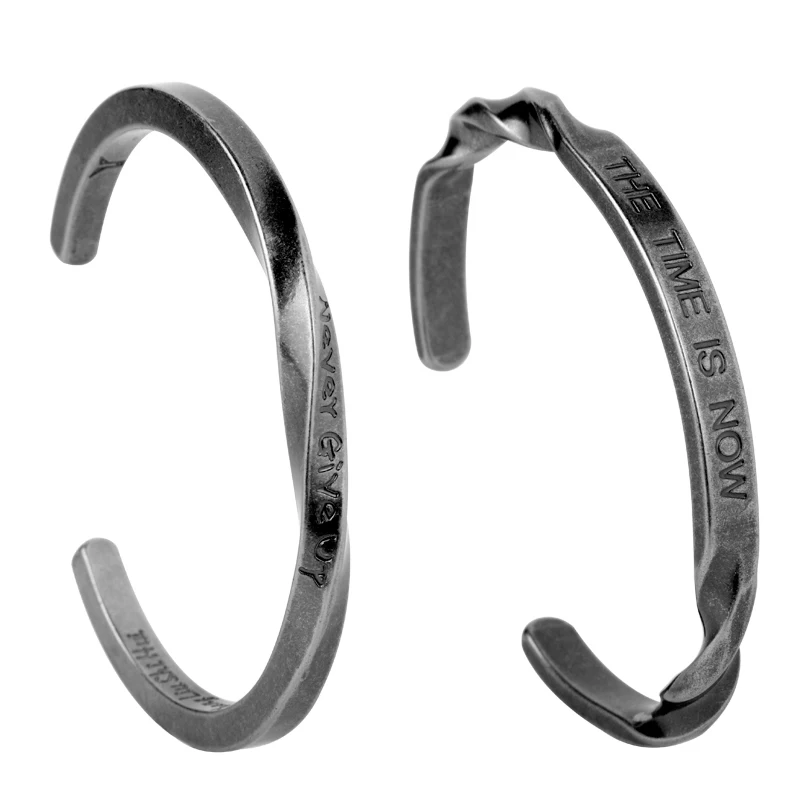 Браслеты манжеты Бог приготовления пищи время это сейчас никогда не сдавайся