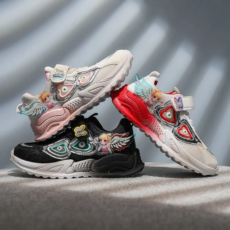

Spring Autumn Fashion Children Shoes Sports Sneakers For Girls Breathable Princess Sneakers Kids Girls Shoes Chaussure Enfant