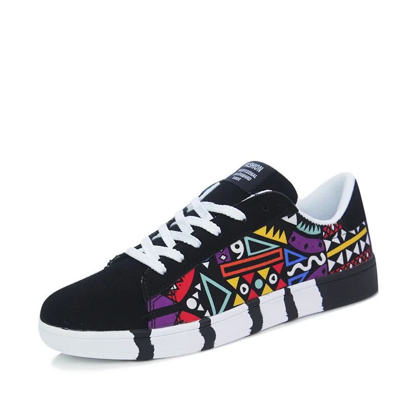 

2020 New Men Casual Canvas Shoes Fashion Print Sneakers Summer Trainers Leisure Shoes Men's Flats Slip Shoes Mens Shoes Casual