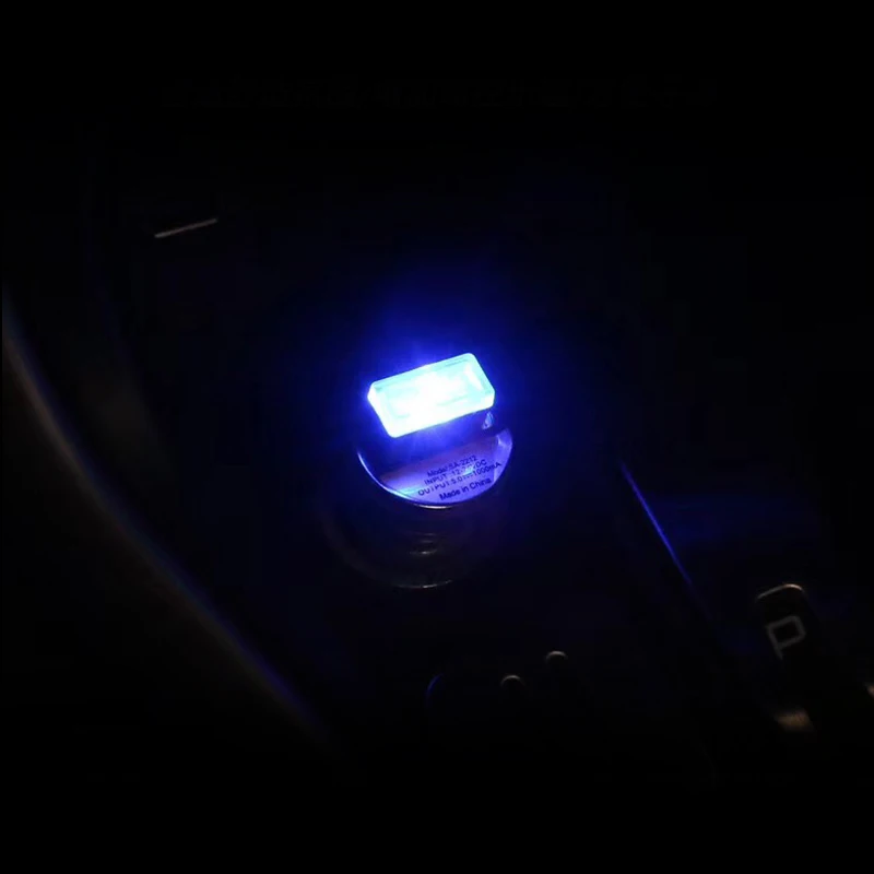 Автомобильная светодиодная атмосферная лампа T10 1156 с USB декоративная аварийное