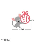 Новый мышь деревянные штампы Трафаретный вырубной штамп Скрапбукингнесколько размеровV-8362