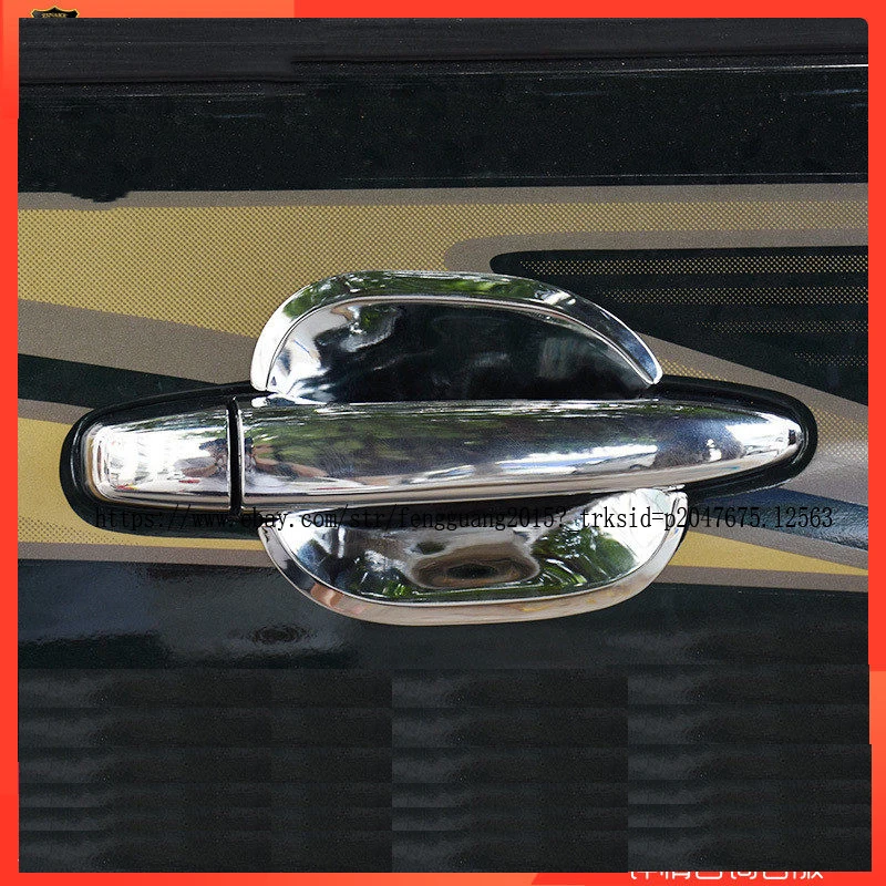 

For Toyota Prado Fj120 2003-2009 15pcs ABS Chrome Door Handle Cover + Handle bowl trim