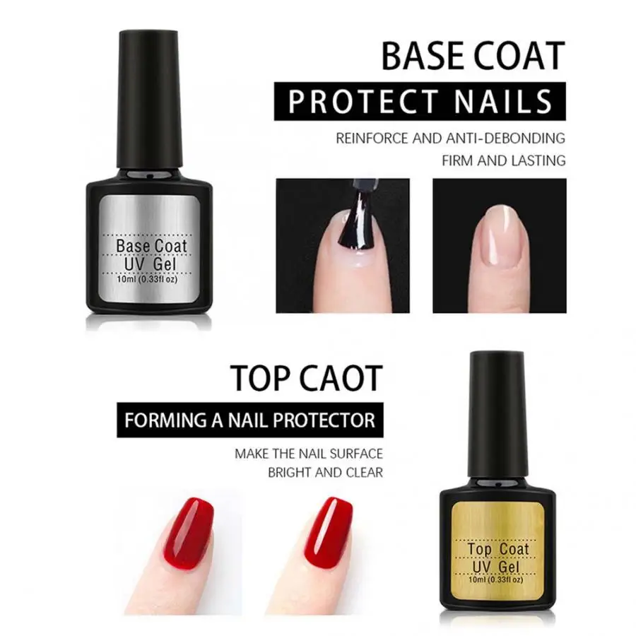 30ml Gel Nail Remover Nails Base Top Coat UV Gel Nail Polish Remover All For Manicure of Top Coat,Base Coat,Gel Polish Remover