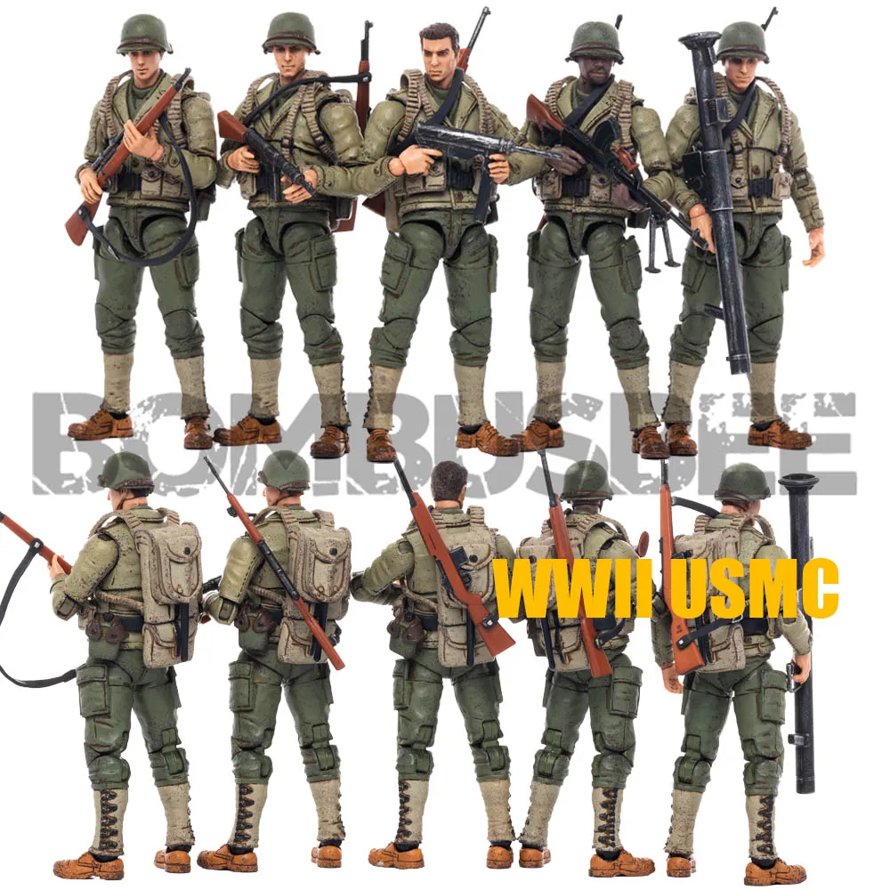 

[В наличии] экшн-Фигурки игрушки JoyToy источник JT0708 USMC времен Второй мировой войны масштаб 1/18, морской солдат, Набор фигурок, игрушки-роботы из ...