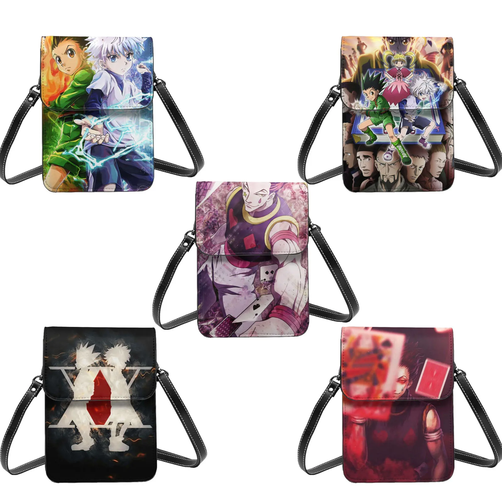 

Аниме HUNTER X HUNTER, кошелек для сотового телефона, сумочка, сумка через плечо, сумка через плечо с регулируемым ремешком