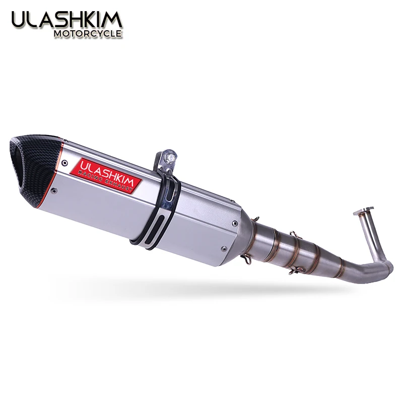

Full System SH150 SH 125 150I Motorcycle Exhaust Mascape Slip-On Middle Link Pipe Muffler For Honda SH125 SH150i SH125i