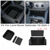 central control storage box armrest container holder tray decorative cover trim for land rover defender 110 2020 2022 interior