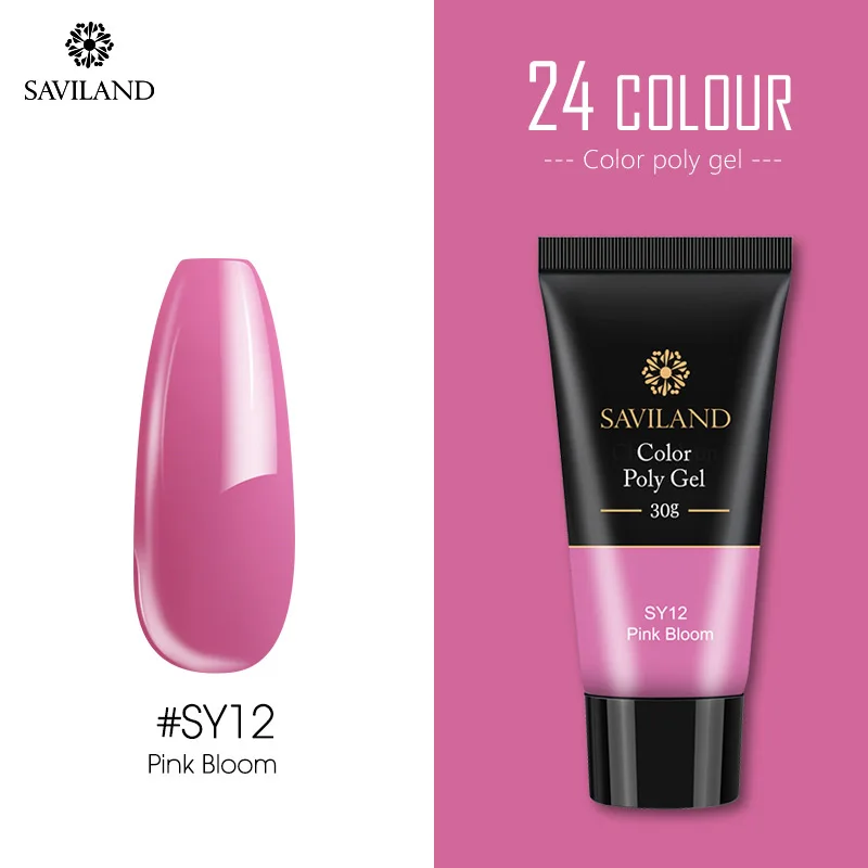 30ml SY12 SAVILAND Блестящий полигель 30 мл 15 мл Блестящий блестящий гель камуфляж УФ-гель для наращивания ногтей полноцветный дизайн - Цвет: 30ml SY12