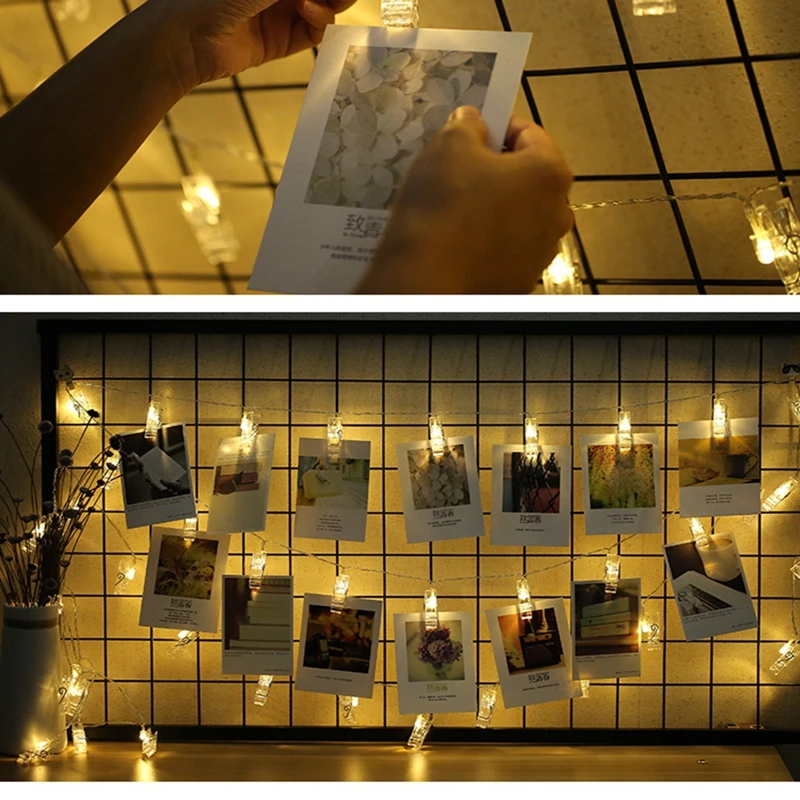 Светодиодная гирлянда с зажимами для фотографий 1 5 м 2 4 м|light christmas|fairy lightsstring lights |