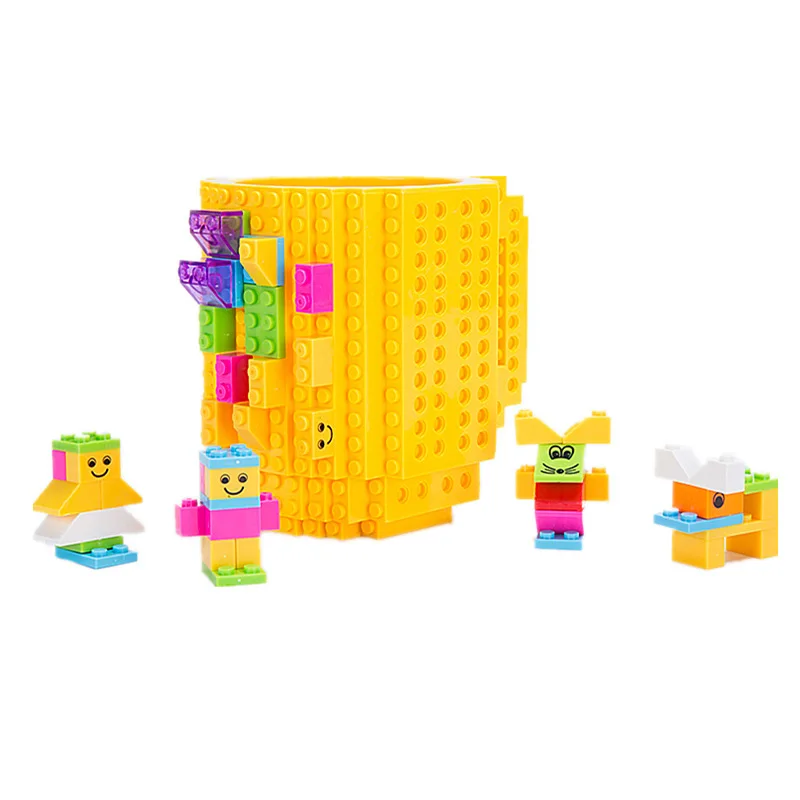 Модный креативный строительный блок чашка Diy собранная кофейная кружка DIY Lego