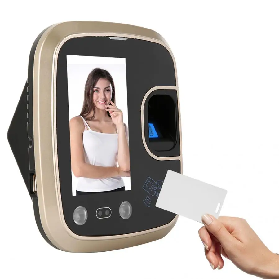 4 3 дюймов TFT TCP/IP 125 кГц RFID распознавание отпечатка лица карты посещаемости машина
