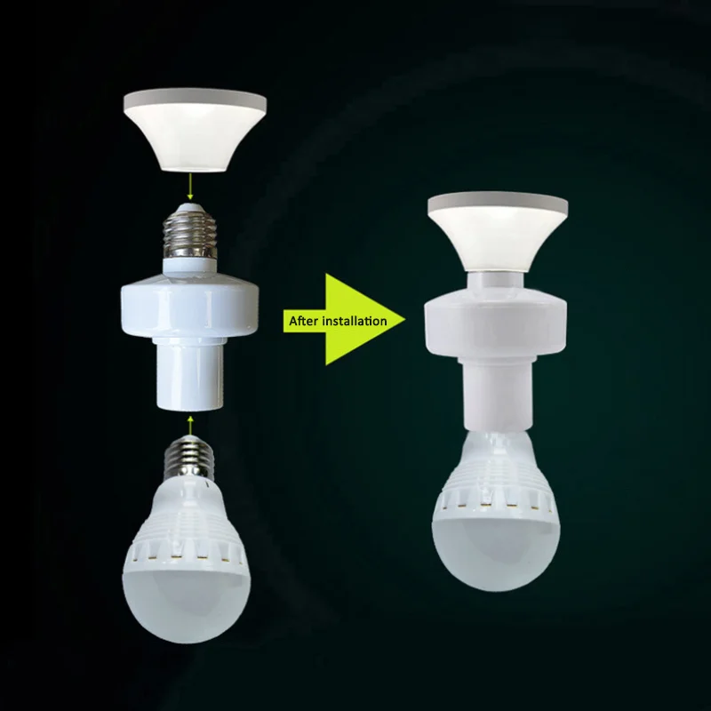

Tuya WiFi Smart E27 Universal Wireless Control Smart Bulb Holder Voice Control Lamp Base Socket With Amazon Alexa Google Home