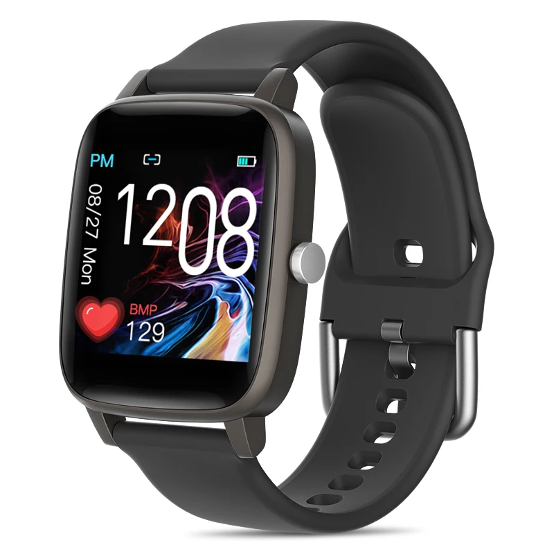 

New T98 Body Temperature Bluetooth Smart Watch Blood Pressure Heart Rate Monitoring Pedometer Lp67 Waterproof Information Push