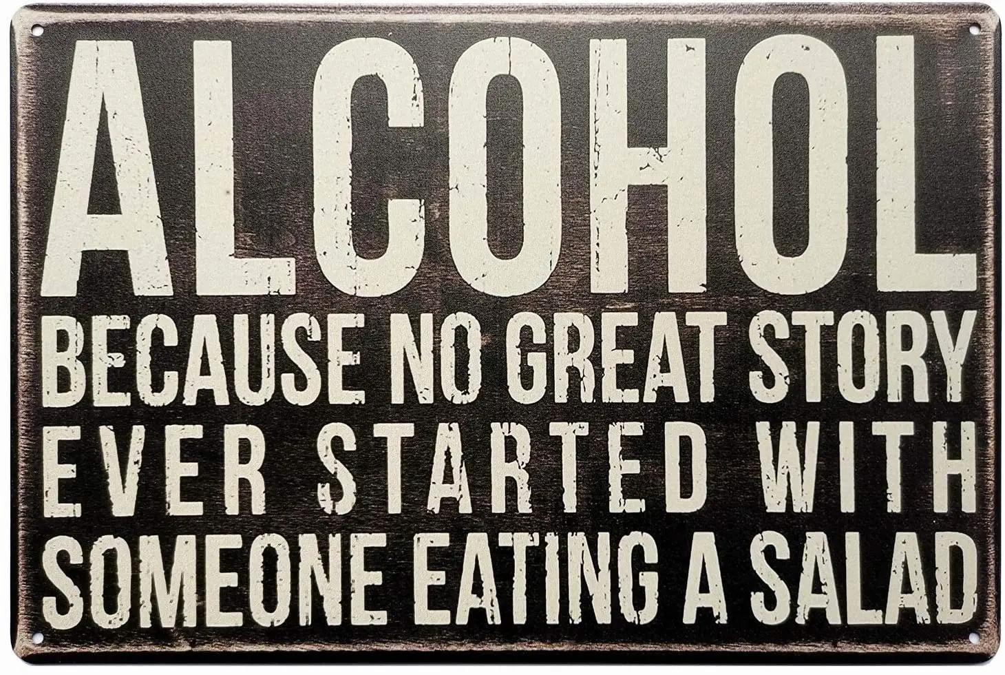 

Alcohol Tin Signs Unique Metal Bar Wall Plaque Decor Vintage Kitchen Tin Sign 12 X 8 Inches