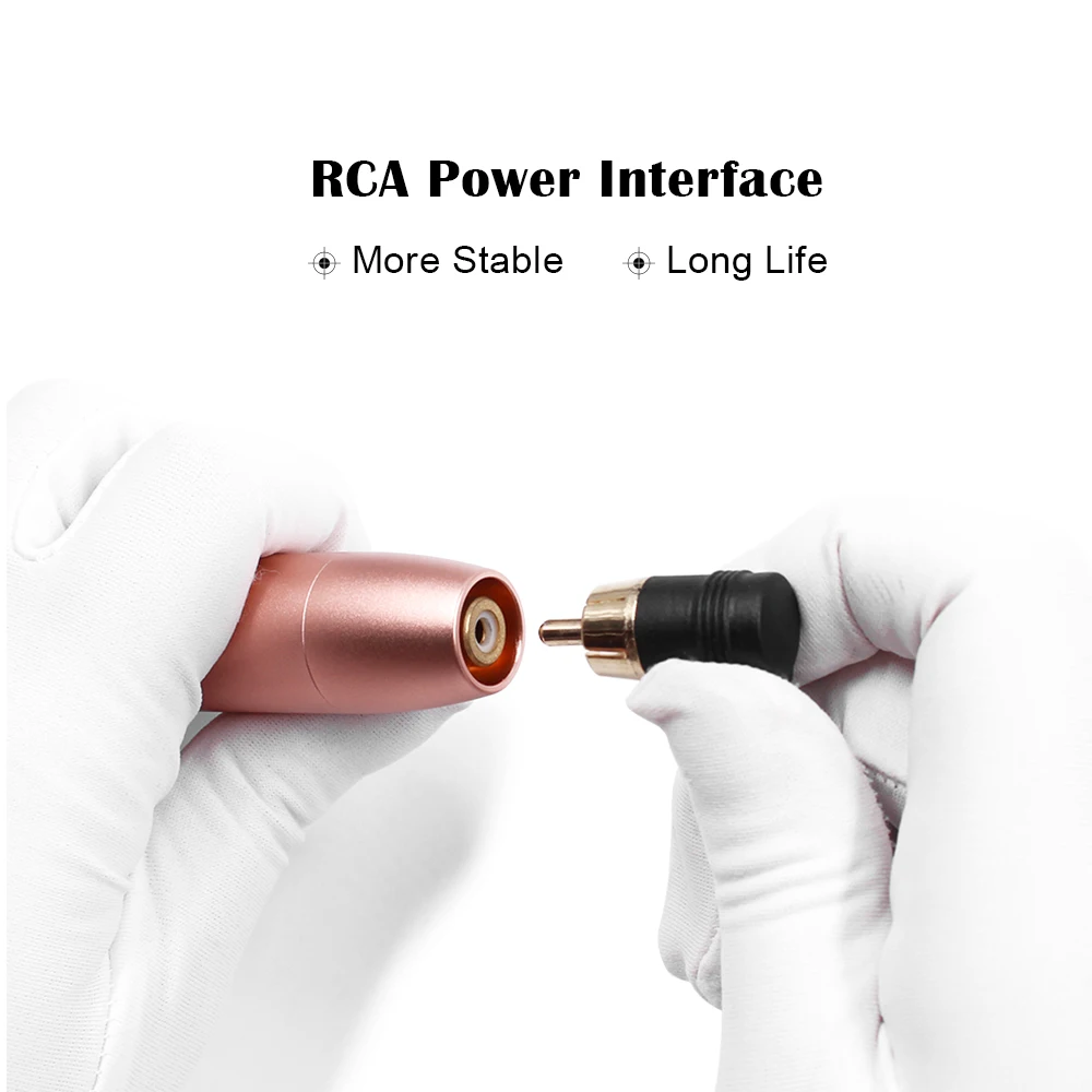 BIOMASER новые Перманентный макияж тату-машинка с 2 насадки розовое золото