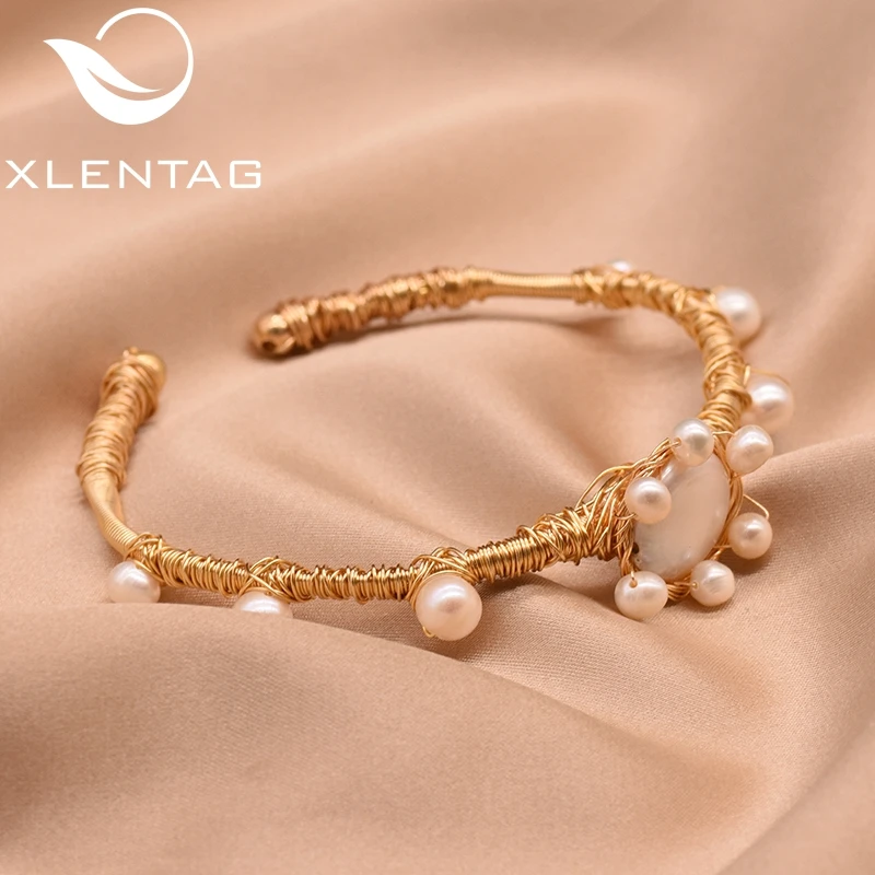 XlentAg оригинальный натуральный пресноводный барочный жемчуг регулируемый