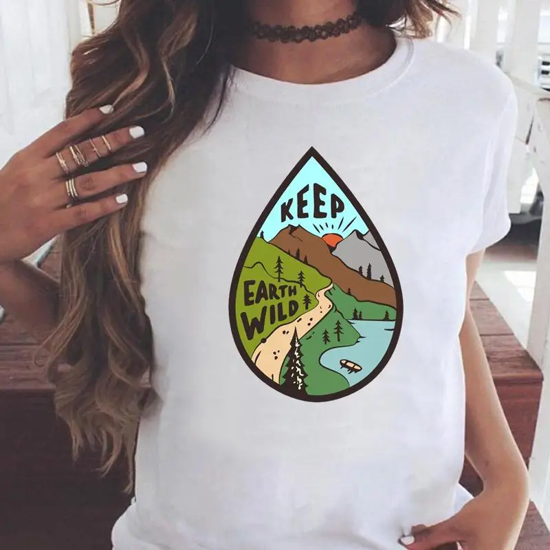 

Women T-shirts 90s Funny Lovely Watercolor Short Sleeve Graphic Print Female Fashion Cartoon Summer T Top Shirt Tee T-Shirt