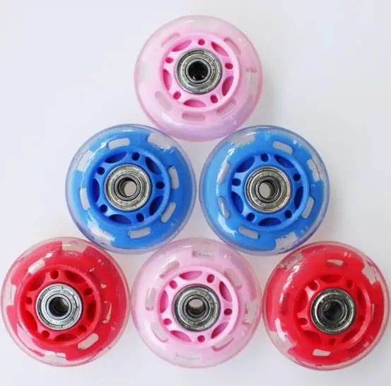 

4PCS High Elasticity Inline Roller Wheels for Skating Shoes Durable Replacement Street Sliding Free Skating Patins Shoes Wheel