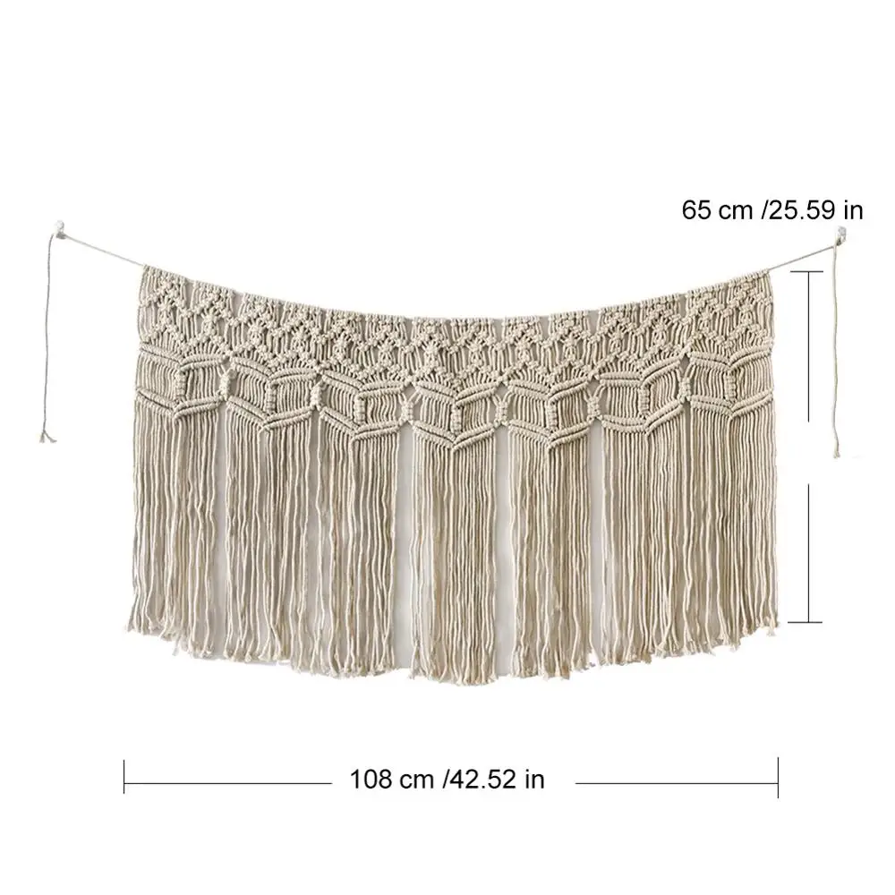 

Macrame Wall Hanging Handwoven Bohemian Cotton Rope Boho Tapestry Home Decor