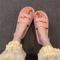 womens slippers buckle ladies indoor girl slides flat shoes woman comfort casual footwear non slip female soft sole 2021 summer