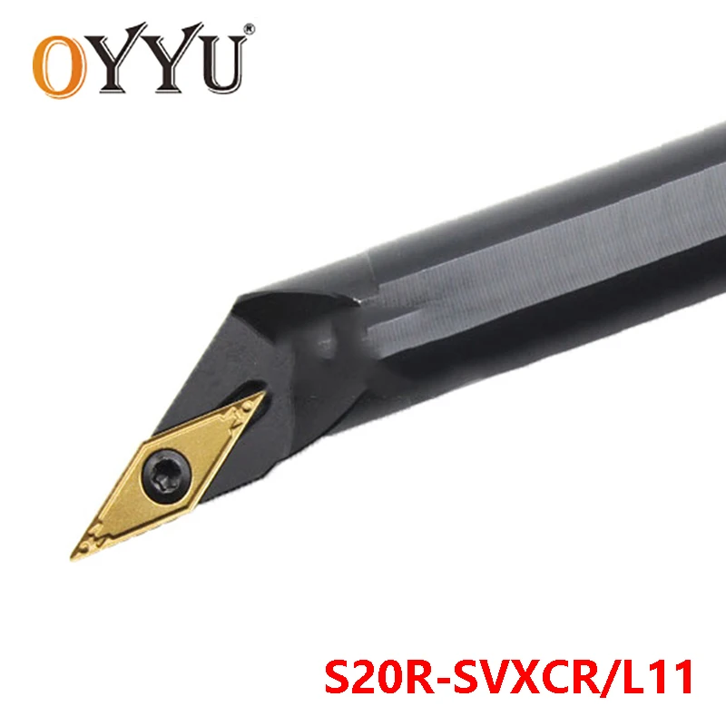 

OYYU SVXCR S20R-SVXCR11 S20R-SVXCL11 Lathe Cutter Arbor Boring Bar use VCMT11 Carbide Inserts Turning Toolholder