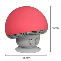cartoon mushroom wireless bt speaker waterproof sucker mini bt speaker audio outdoor portable bracket