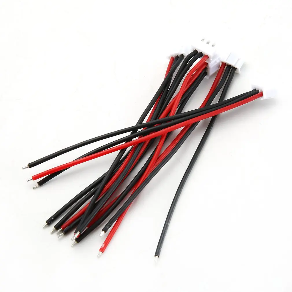 5 шт. силиконовый мягкий кабель 100 мм Rc Drone Lipo зарядное устройство 2S 3S 4S 5S 6S 22Awg для