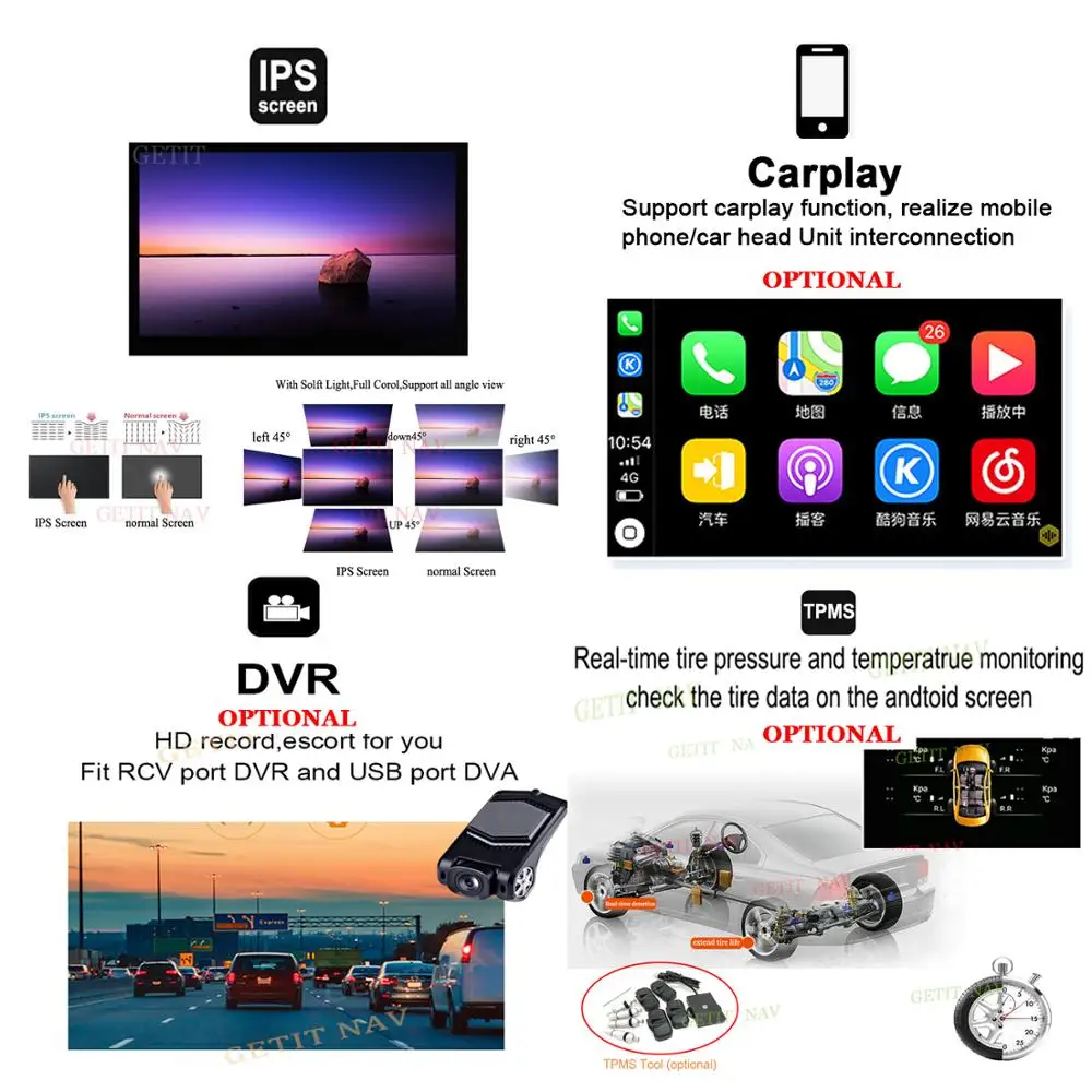 Автомобильный DVD-радиоплеер 5 USB Android 10 для AUDI TT 2007-2014 Land Cruiser GPS-навигация аудио