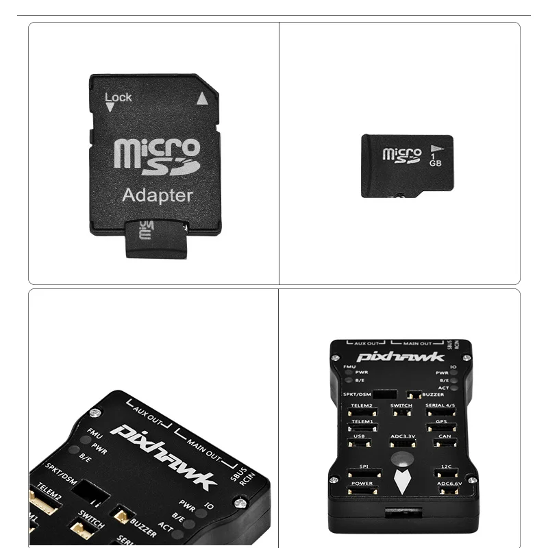 Pixhawk PIX4 Autopilot 2.4.6 32 бит ARM Контроллер полета с sd картой 1G лучше чем 2.4.8|Детали и