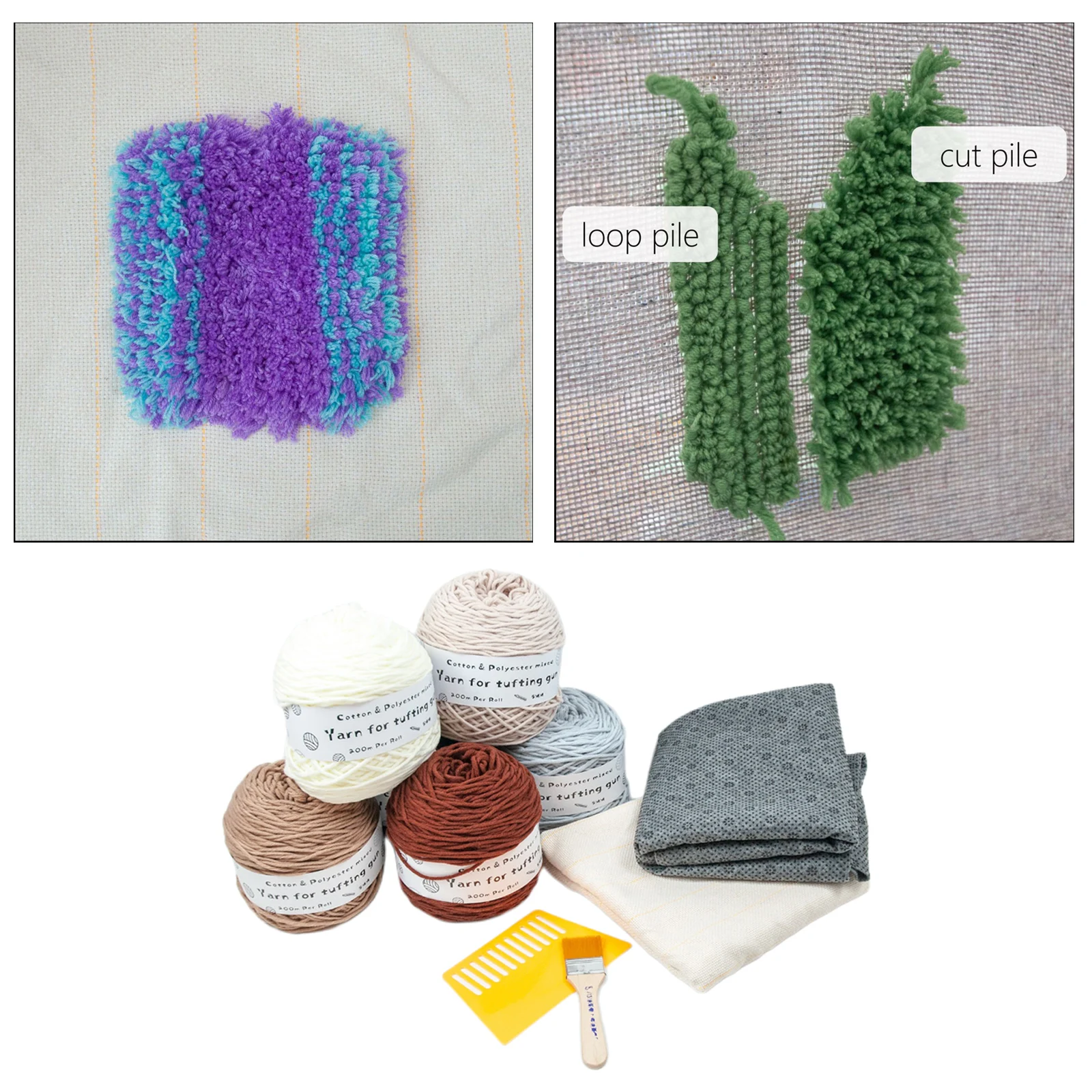 

Cut Pile Tufting Gun Yarn Fabric Starter kit Rug Gun Electric Carpet Weaving Machine Flocking Machine Knitting Machine