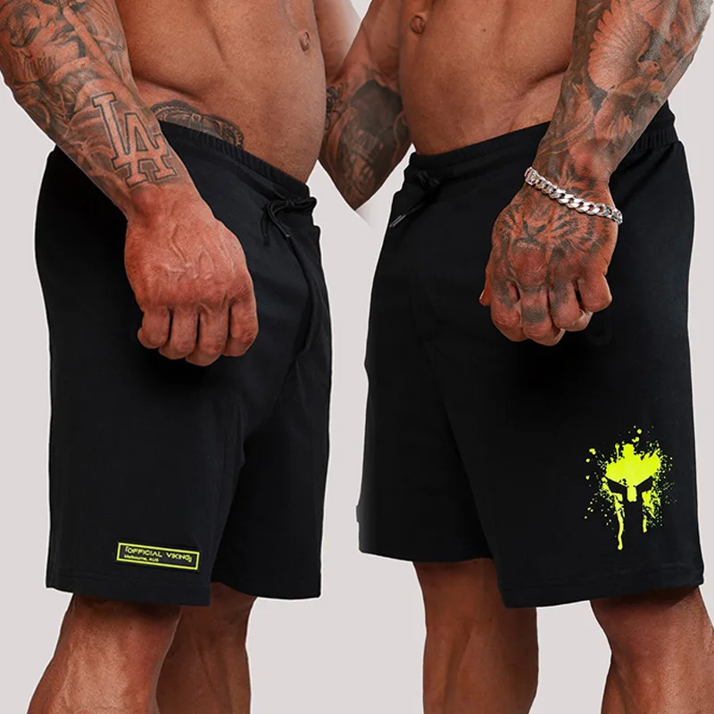 

Brand New Mens Brand Knee Length Short Pant Run Jogging Sports Fitness Bodybuilding Sweatpants Male Workout Training Gyms Shorts