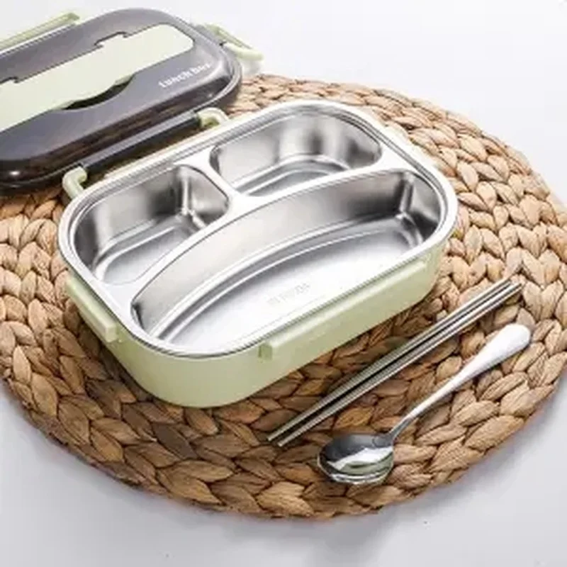 Герметичный изоляционный Ланч бокс из нержавеющей стали для микроволновой печи
