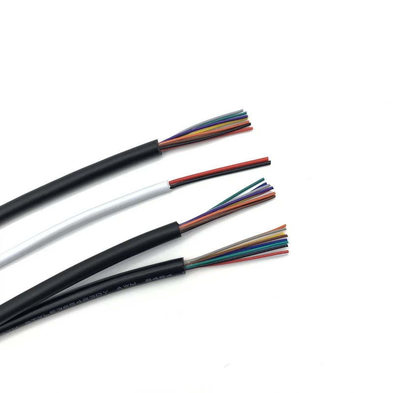 Провод с покрытием из луженой меди 2/5/10 м UL2464 аудиокабель 28 26 24 22 2018 16 AWG для сигнала