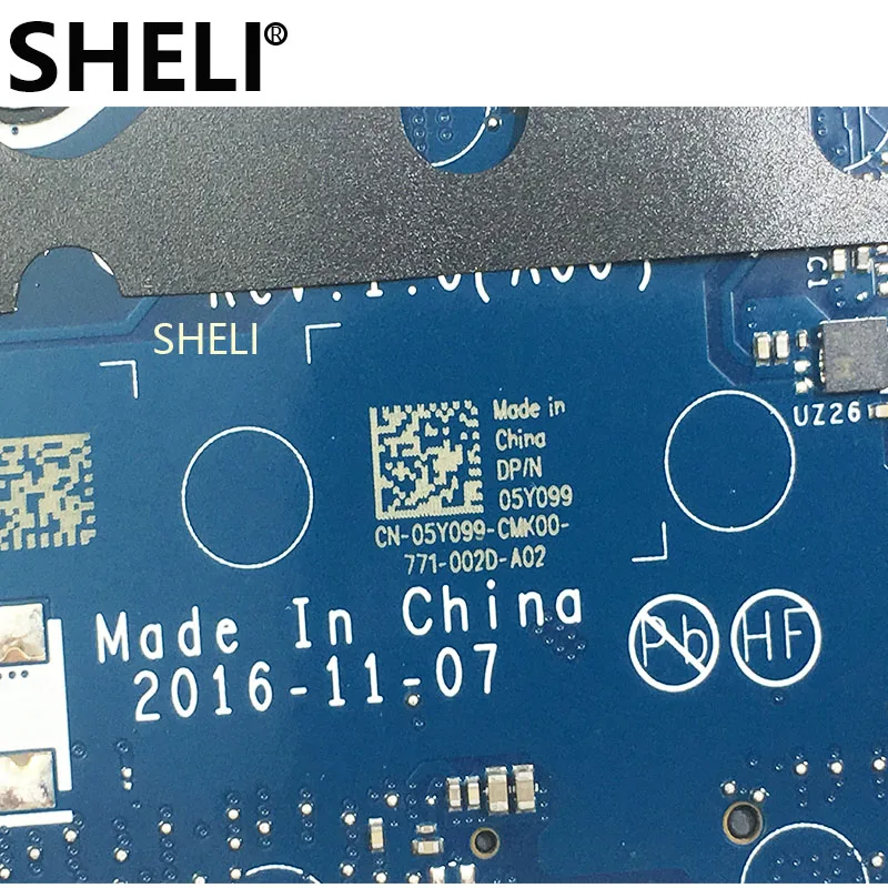 SHELI FOR DELL Laptop Motherboard Latitude 5480 W/ I5-7300U CPU 5Y099 CN-05Y099 CN-0HXXM1 CDM70 LA-E081P | Компьютеры и офис