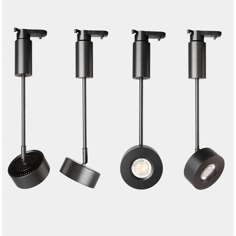 Скандинавский трек светильник светодиодный рельсовый алюминиевый COB Чип 7 Вт 12 15