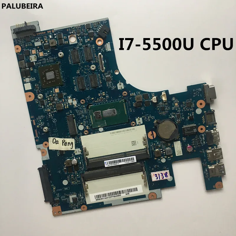 PALUBEIRA для lenovo G50-80 Материнская плата ноутбука с I7-5500U cpu R5 M330 2GB 5B20H14391 ACLU3/ACLU4 NM-A361 MB тестирование
